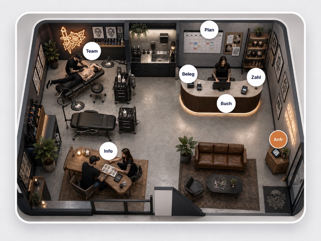 Kelfix Beispielansicht für Tattoo Studio